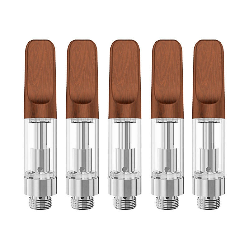 Cartuccia di legno 1.6ohm di punta CBD della cartuccia eliminabile del foro di olio dell'assunzione 2.0mm*4