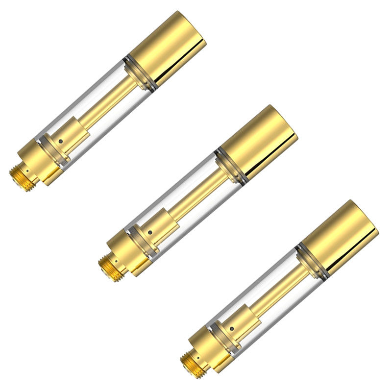 Cartucce di THC in oro vuoto 510 con 0,5 ml 0,8 ml 1,0 ml opzionale