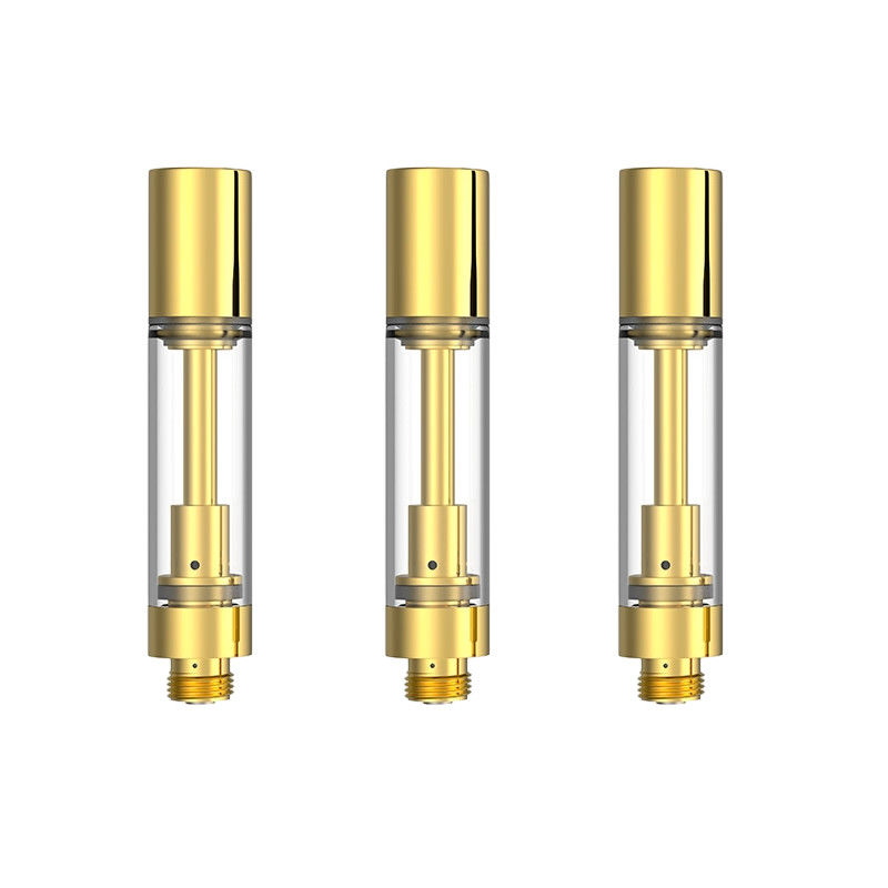 Cartucce di THC in oro vuoto 510 con 0,5 ml 0,8 ml 1,0 ml opzionale