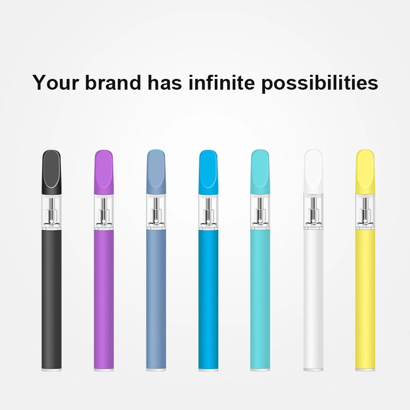 Branded 0.3ml 0.5ml 1.0ml Disposable CBD Dab Distilato Vape Pen Kit Factory Direttamente con bobina ceramica