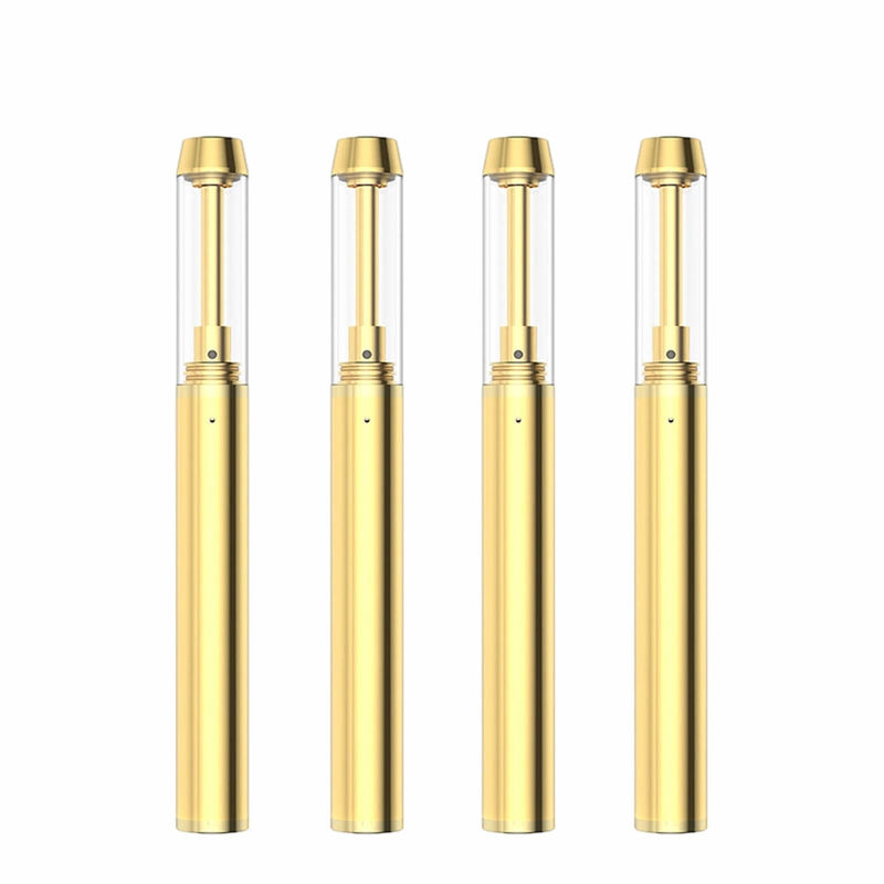 0.5/1.0/2.0mL Olio di CBD a punta d'oro Dispositivo di Vape Pen con bobina ceramica