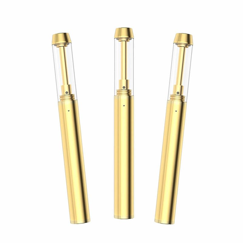 0.5/1.0/2.0mL Olio di CBD a punta d'oro Dispositivo di Vape Pen con bobina ceramica