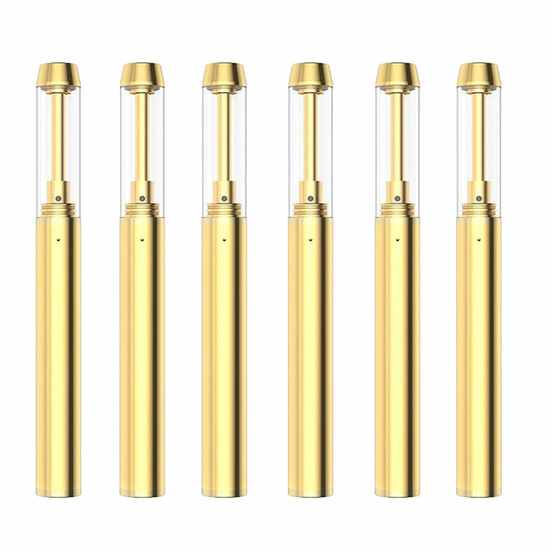 0.5/1.0/2.0mL Olio di CBD a punta d'oro Dispositivo di Vape Pen con bobina ceramica